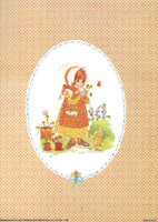 Little Girl In the Garden Pack of 5 Prints Size 8 x 6 - C0433