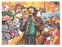 Circus Clown Jury of Peers Size 8 x 6 - C0448