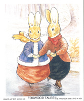 Foxwood Tales Rabbit Skaters Pack of 6 Size 5 x 6 - C0472