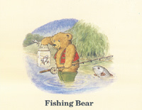 Fishing Bears Pack of 6 Prints Size 5 x 4 - C0477
