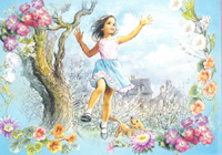 Summers Day Size Approx 4 x 6 - C0515