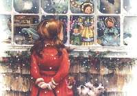 Christmas Wish image Size 3 1/2" x 2 1/2" Great for making a great Christmas Card - C0603