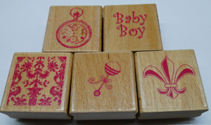 Rubber Stamp 1.5 inches x 1.5 inches