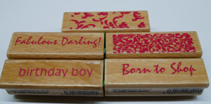 Rubber Stamp 2.5 inches x 0.75 inches