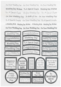 Banner Diecut Wedding in Silver - WGD015