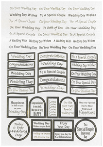 Banner Diecut Wedding in Gold - WGD02G