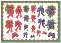 Step by Steps 4 designs Christmas Bows - X307