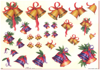 Step by Steps 4 designs Christmas Bells - X309