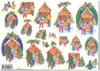 Step by Steps 4 designs Children at Christmas - X404