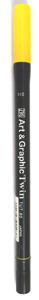 Zig Art Graphic Twin Pen Colour Bright Yellow - TUT-80/110
