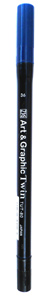 Zig Art Graphic Twin Pen Colour Dark Blue - TUT-80/36