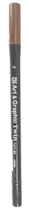 Zig Art Graphic Twin Pen Colour Dark Brown - TUT-80/76